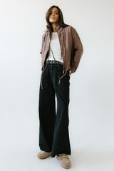 Quinn Quilted Jacket in Brown