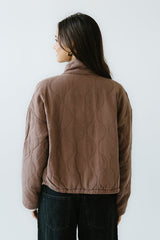 Quinn Quilted Jacket in Brown