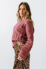 Zamara Ribbed Sweater in Red