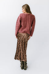 Zamara Ribbed Sweater in Red