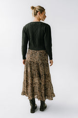 France Knit Cardigan in Charcoal