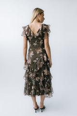 Kensie Ruffle Maxi Dress