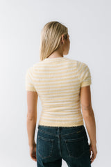 Mazie Fuzzy Sweater in Yellow
