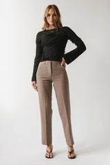 Brianna Ruffle Top in Black