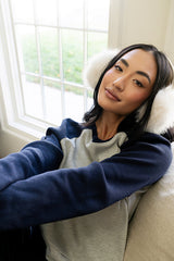 Franklin Contrast Top in Navy