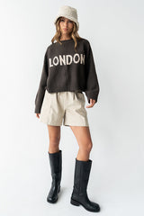 Suzie Graphic Sweater in Brown