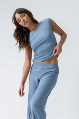 Jordanna Knit Top in Blue