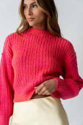 Noel Two Toned Sweater in Pink
