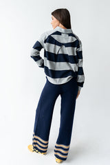 Kaysen Striped Top in Navy
