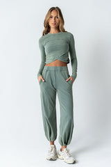 Kassie Joggers in Teal