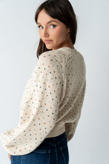 Sophie Knit Cardigan in Beige