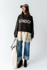 Suzie Graphic Sweater in Brown