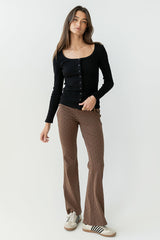Chloe Polka Dot Pants in Brown