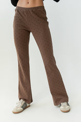 Chloe Polka Dot Pants in Brown