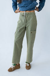 Kirsty Straight Leg Pants in Green