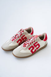 Kelly Retro Sneakers in Red-White
