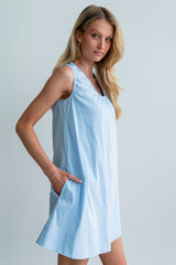 Luka Mini Dress in Blue
