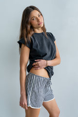 Vinnie Muscle Tee in Black