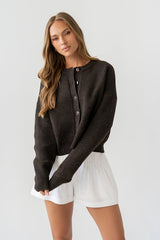 Valeria Oversized Sweater in Brown