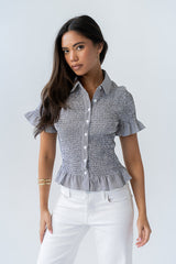 Brianna Smocked Top