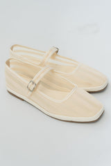 Morocco Mesh Flat in Bone