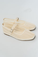 Morocco Mesh Flat in Bone