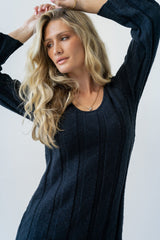 Camile Ribbed Sweater Dress