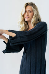 Camile Ribbed Sweater Dress