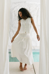 Ray Scallop Maxi Skirt
