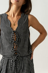 Lea Plaid Vest