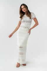 Lexie Lace Blouse in Cream