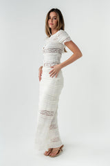 Lexie Lace Blouse in Cream
