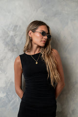 Alder Fitted Tank in Black