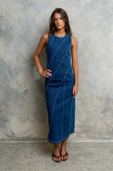 Raelynn Denim Midi Dress