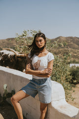 Lennon Lace Trim Blouse