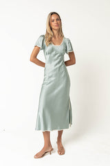 Austia Midi Dress in Light Blue