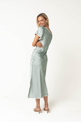 Austia Midi Dress in Light Blue