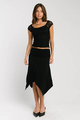Celia Lace Top in Black