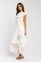 Asher Ribbed Top in Cream