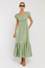 Eliza Maxi Dress in Green