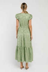 Eliza Maxi Dress in Green