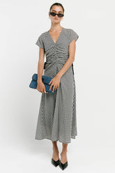 Jacqueline Gingham Midi Dress