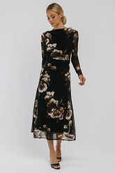 Alana Floral Midi Dress