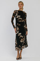 Alana Floral Midi Dress