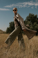 Jannah Wide Leg Pants in Olive