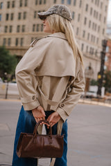 Presley Cropped Trench Coat