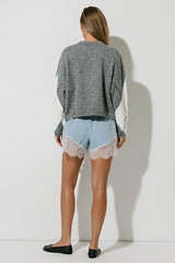 Briar Oversized Sweater in Charcoal