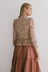 Vera Smocked Floral Blouse