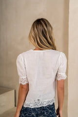 Kora Lace Trim Blouse
