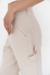 Scottie Barrel Jeans in Ecru